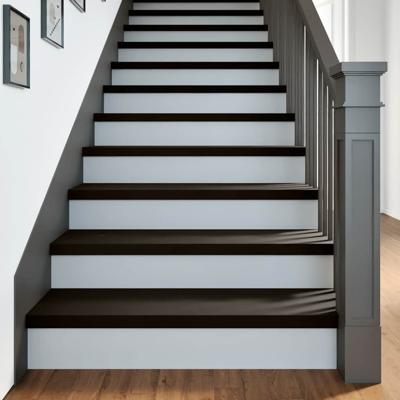 VidaXL Traptreden 2 st 100x30x2 cm massief eikenhout donkerbruin