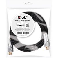 Club 3D hdmi 2.0 kabel (zwart/zilver, 5 meter, 4k 60hz)