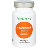 VitOrtho Vitamine D3 1000IE 60 Softgels