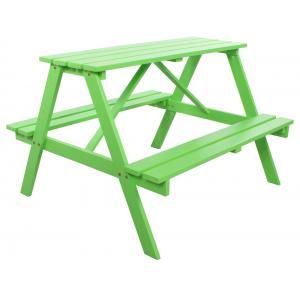 Trendy kinderpicknicktafel groen