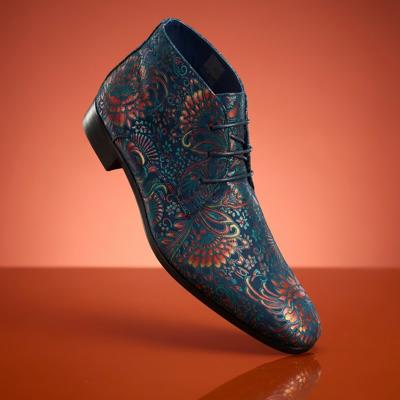 Blue desert Lotus High Lureaux - Handgemaakte Nette Schoenen Voor Heren Blue desert Lotus High Lureaux - Handgemaakte Nette Schoenen Voor Heren