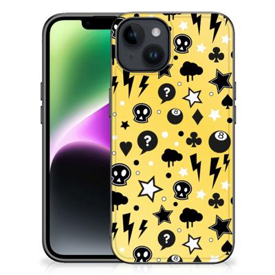 Telefoonhoesje iPhone 15 Punk Geel Telefoonhoesje iPhone 15 Punk Geel