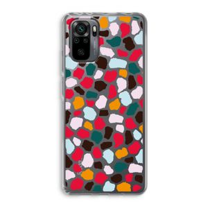 Colored Giraffe: Xiaomi Redmi Note 10 Pro Transparant Hoesje