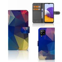 Samsung Galaxy A22 4G | M22 | Book Case | Polygon Dark