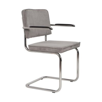 Zuiver Ridge Rib armstoel Cool Grey