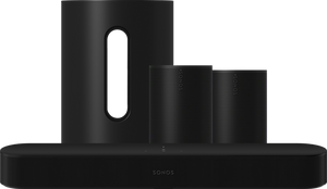 Sonos Beam Zwart + 2x Era 100 Zwart + Sub Mini Zwart