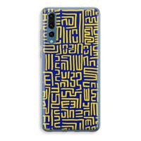 Majorelle Blue Print: Huawei P20 Pro Transparant Hoesje - thumbnail