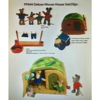 Papoose Toys Papoose Toys Deluxe Mouse House Set/20pc - thumbnail