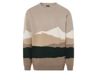 LIVERGY Heren gebreide trui (XL, Beige)