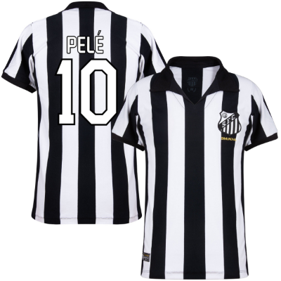 Santos Retro Shirt Uit 1962-1963 + Pelé 10
