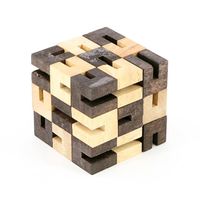 Houten Rubiks Kubus (9 cm)
