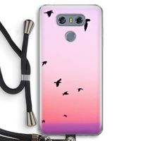 Fly away: LG G6 Transparant Hoesje met koord