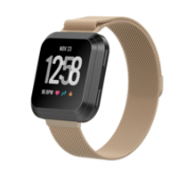 Milanese Fitbit Versa 1 / 2 & Lite bandjes Maat: Large - Vintage Goud - thumbnail