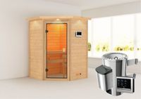 Karibu | Antonia Sauna met Dakkraag | Kachel 3,6 kW Externe Bediening