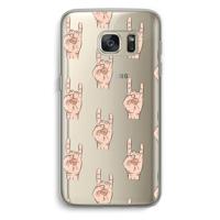 Rock: Samsung Galaxy S7 Transparant Hoesje - thumbnail