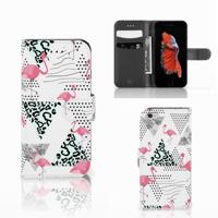 Apple iPhone 6 | 6s | Telefoonhoesje | Met pasjeshouder | Flamingo Triangle