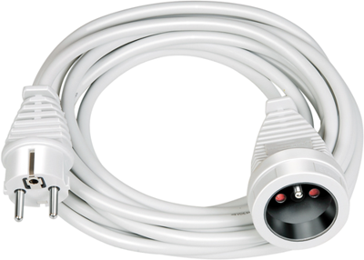 Brennenstuhl kwaliteits kunststof verlengsnoer | 3m | wit | h05vv-f 3g1,5 fr - 1168434 Brennenstuhl kwaliteits kunststof verlengsnoer | 3m | wit | h05vv-f 3g1,5 fr - 1168434