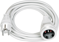 Brennenstuhl kwaliteits kunststof verlengsnoer | 3m | wit | h05vv-f 3g1,5 fr - 1168434