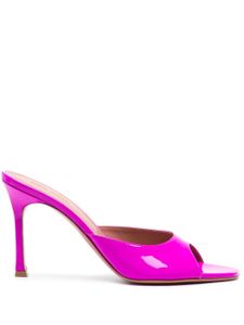 Amina Muaddi mules Alexa 90 mm en cuir - Violet