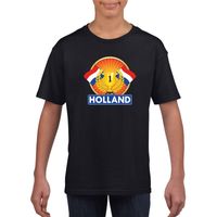 Zwart Holland supporter kampioen shirt kinderen - thumbnail