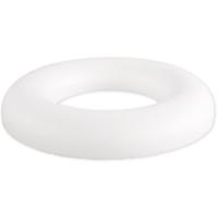 Piepschuim vorm/figuur ronde ring - wit - Dia 22 cm - Hobby materialen   -