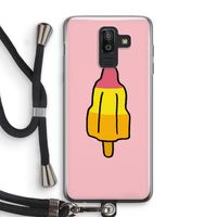 Raketijsje: Samsung Galaxy J8 (2018) Transparant Hoesje met koord