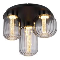 Globo Ronde plafondlampFluoro 3-lichts zwart - 15746-3D