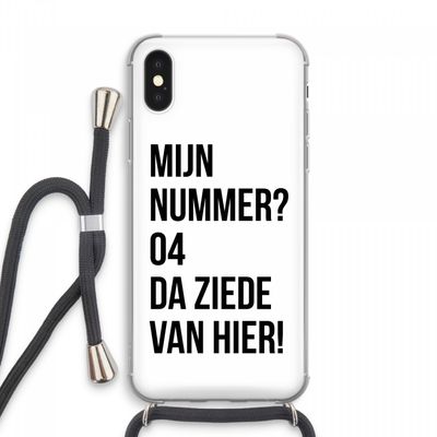 Da ziede van hier: iPhone XS Max Transparant Hoesje met koord