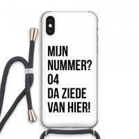 Da ziede van hier: iPhone XS Max Transparant Hoesje met koord