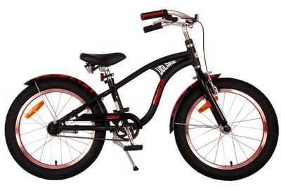Volare miracle cruiser kinderfiets - jongens - 18 inch - mat zwart - prime collection