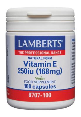 Lamberts Vitamine E 250IE natuurlijk Lamberts Vitamine E 250IE natuurlijk