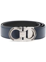 Ferragamo ceinture réversible à boucle Gancini - Bleu