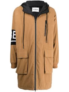 Iceberg parka à logo imprimé - Marron