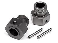 Wheel hex hub 24x27mm (gunmetal/2pcs) - thumbnail