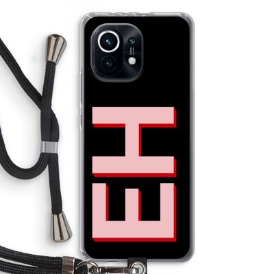 Monogram: Xiaomi Mi 11 Transparant Hoesje met koord