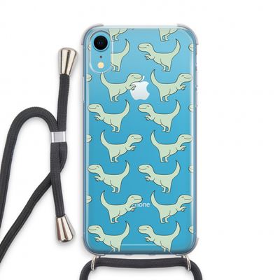 Dinos: iPhone XR Transparant Hoesje met koord
