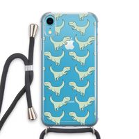 Dinos: iPhone XR Transparant Hoesje met koord Dinos: iPhone XR Transparant Hoesje met koord