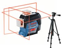 Bosch Blauw GLL 3-80 C Kruislijnlaser op 4x AA batterijen + Statief BT 150 - 0601063R01