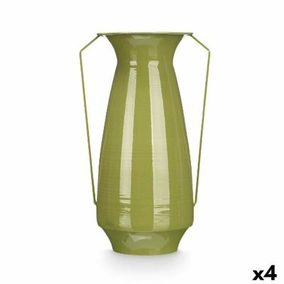 Vaas Gift Decor Groen Ijzer Kegelvormig 25,5 x 41,5 x 18,5 cm (4 Stuks)
