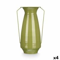 Vaas Gift Decor Groen Ijzer Kegelvormig 25,5 x 41,5 x 18,5 cm (4 Stuks)