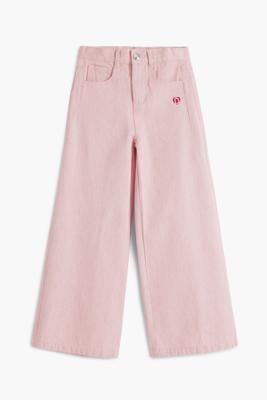 Gemêleerde Wide broek - RED - 9/10