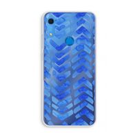 Blauwe pijlen: Huawei Y6s Transparant Hoesje