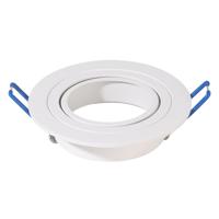Pittsburg - LED Inbouwspot - Kantelbaar armatuur - Diameter 93mm - GU10 Fitting incl. lamphouder - Rond - IP20 voor binnen - Wit