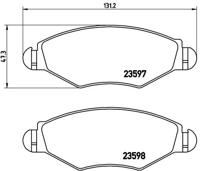 Remmenset, remschijf BREMBO, Remschijftype: Binnen geventileerd, Inbouwplaats: Vooras, u.a. für Peugeot