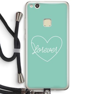 Forever heart pastel: Huawei Ascend P10 Lite Transparant Hoesje met koord