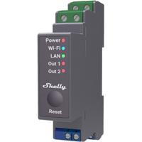 Shelly pro 2 relais (2-kanaals, wifi, lan, bluetooth)