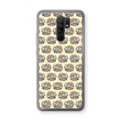 Slapende poes: Xiaomi Redmi 9 Transparant Hoesje