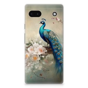 TPU Hoesje voor Google Pixel 6A Vintage Pauwen