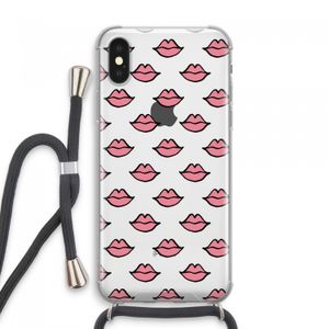 Lipjes: iPhone XS Max Transparant Hoesje met koord