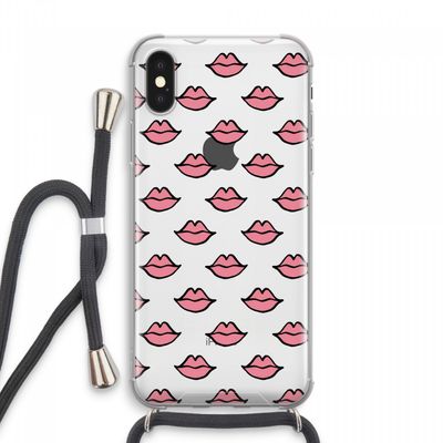 Lipjes: iPhone XS Max Transparant Hoesje met koord